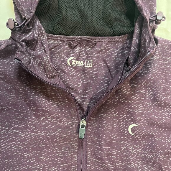 Zyia Kids Purple Lightweight Hooded Zip Up Jacket | Size 8-9 Kids - Picture 3 of 5